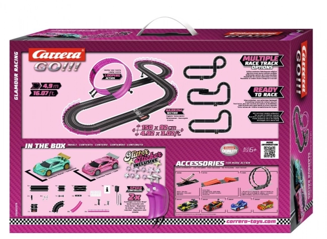 Tor Carrera GO!!! Glamour Rennset mit Auty Girls Power 4,9m
