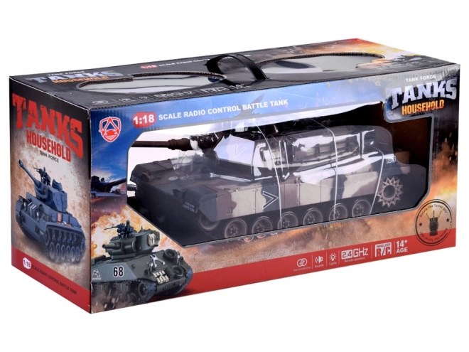 Ferngesteuerter US M1A2 Panzer mit Schussfunktion 1:18