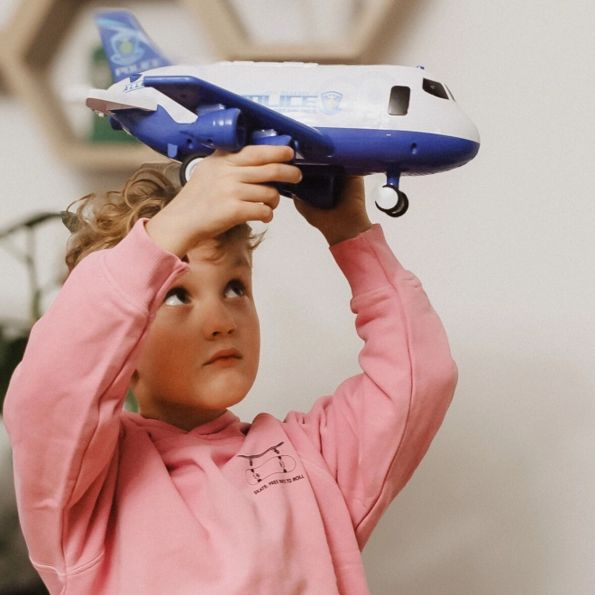 Interaktives Polizeiflugzeug mit Nebelfunktion