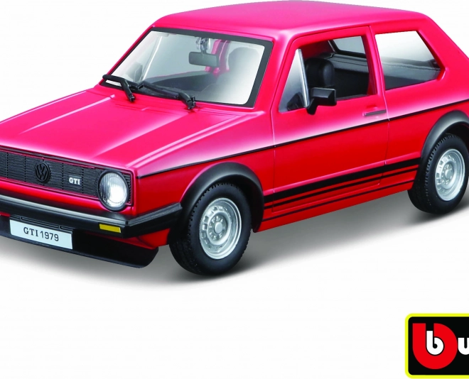 Bburago Modellauto Volkswagen Golf MK1 GTI rot 1:24