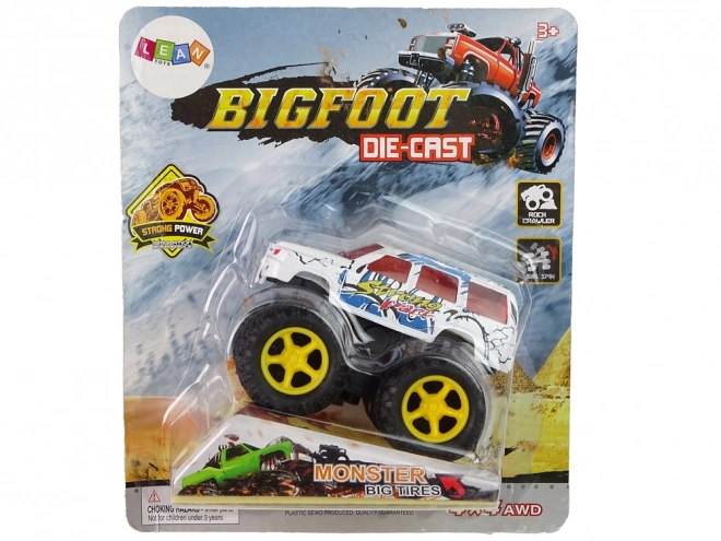 Monster Truck Spielzeugauto mit Rückziehantrieb und Sprungrampe