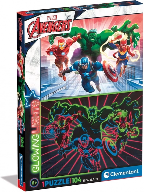 Leuchtpuzzle Marvel Avengers 104 Teile