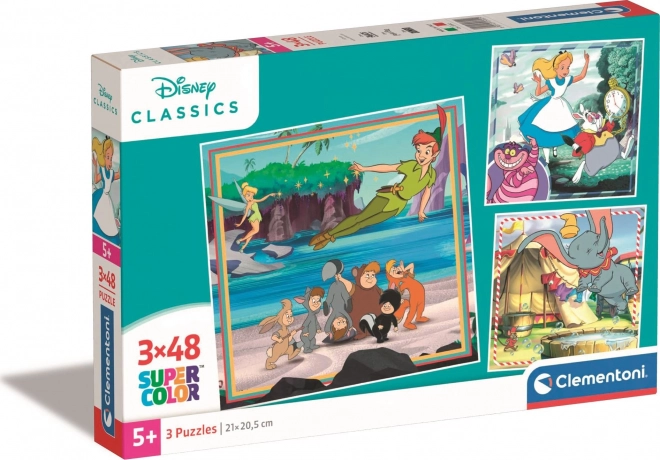 Clementoni Disney Klassiker II Puzzle-Set 3x48 Teile