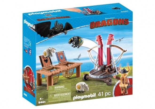 Playmobil Dragons Figurenset Kotzauge mit Katapult