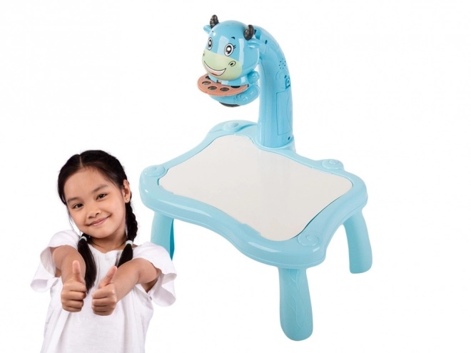 Rückprojektor Zeichentisch mit Projektor und Stiften für Kinder