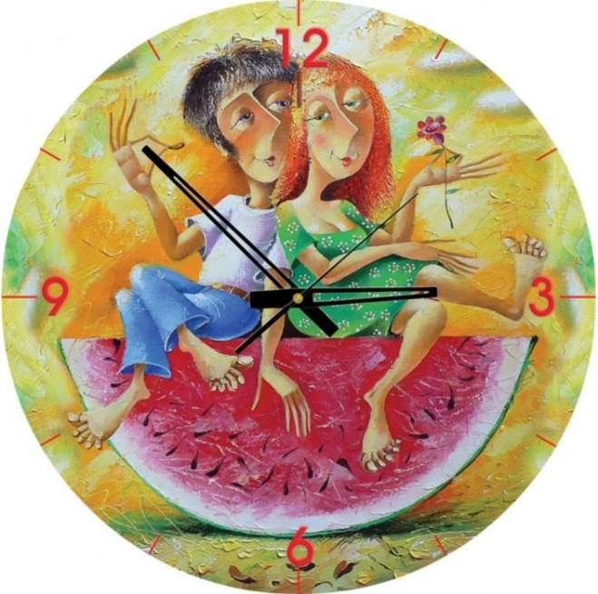 Puzzle-Uhr - Wir lieben Rot (570 Teile)