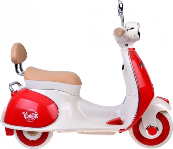 Klassischer elektrischer Kinderscooter orange – Rot