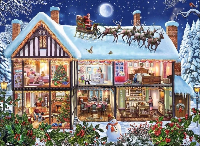 Ravensburger Puzzle Weihnachten Zuhause XXL 100 Teile