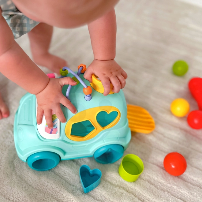 Interaktives musikalisches Auto Montessori Sortierer Blau