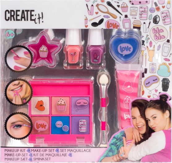 Kinder-Make-up-Set rosa‑lila