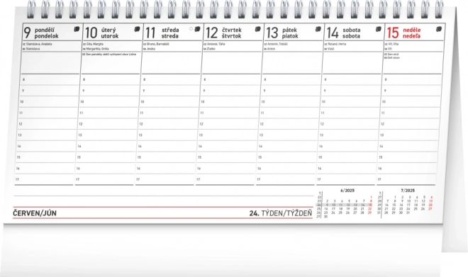 Notique Tischkalender Planer CZ/SK 2025