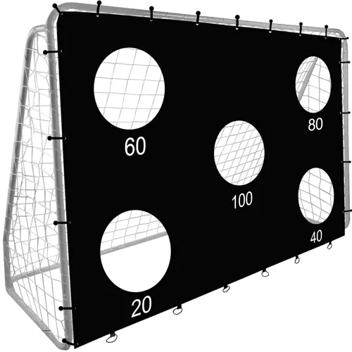 Fußballtor und Trainingsplane Trizand