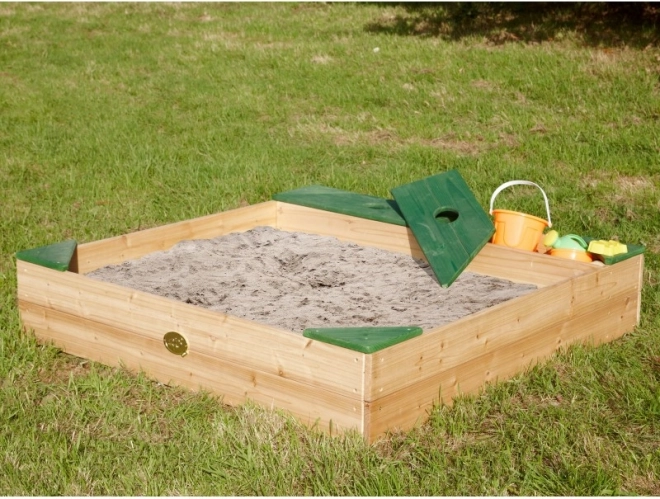 AXI Sandkasten aus Holz mit Stauraum und Plane