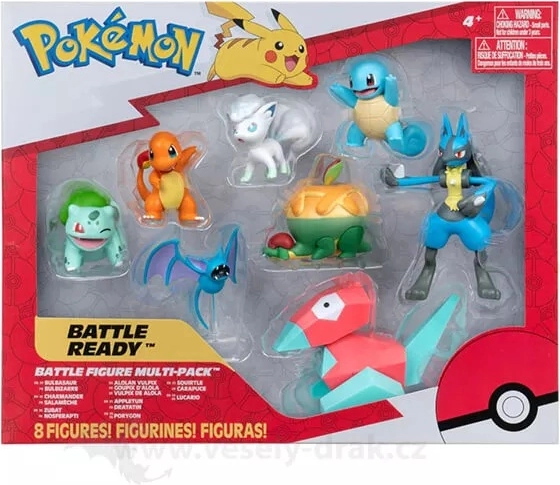 Satz von 8 Pokémon-Figuren