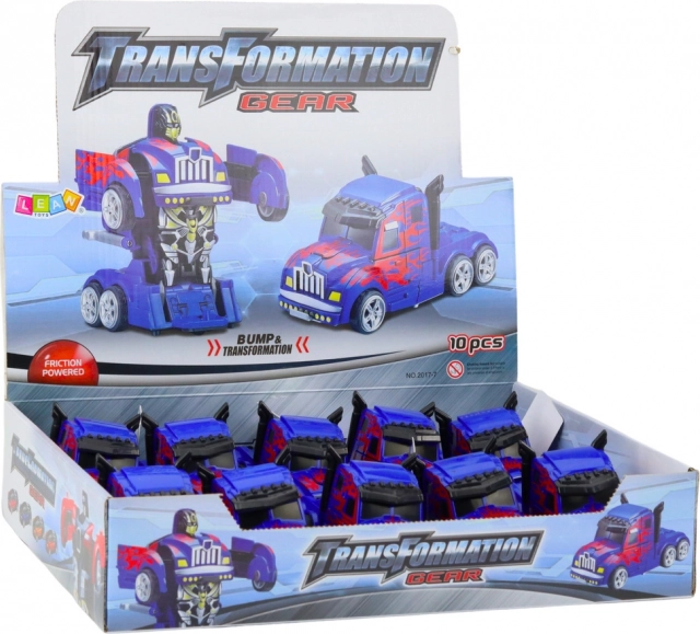 LKW-Roboter 2-in-1 blau mit Antrieb
