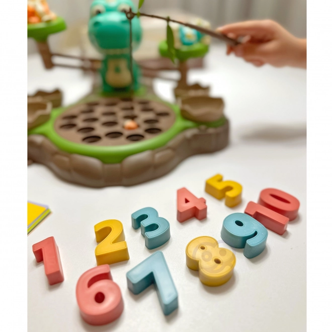 Woopie Lernspiel Dinosaurier Waage und Angelspiel