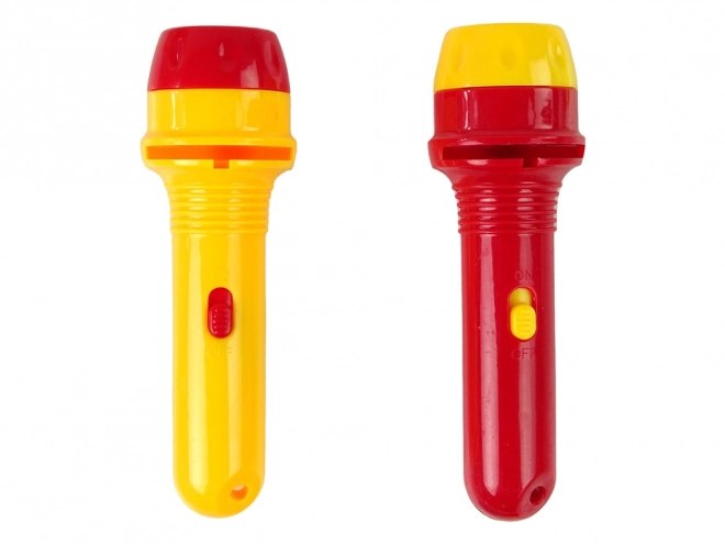 Projektor und Taschenlampe für Kinder mit 3 Wechselplatten