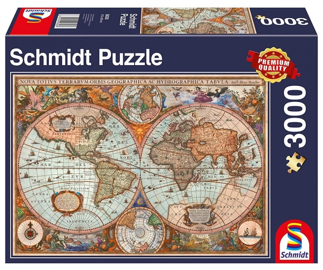 Historische Weltkarte Puzzle 3000 Teile