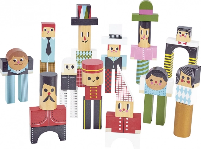 Vilac Holzbaukasten Figuren