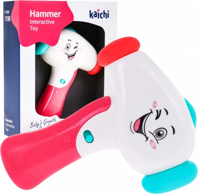 Interaktiver Hammer für Kinder 12+ Monate Lichter und Geräusche für kleine Heimwerker