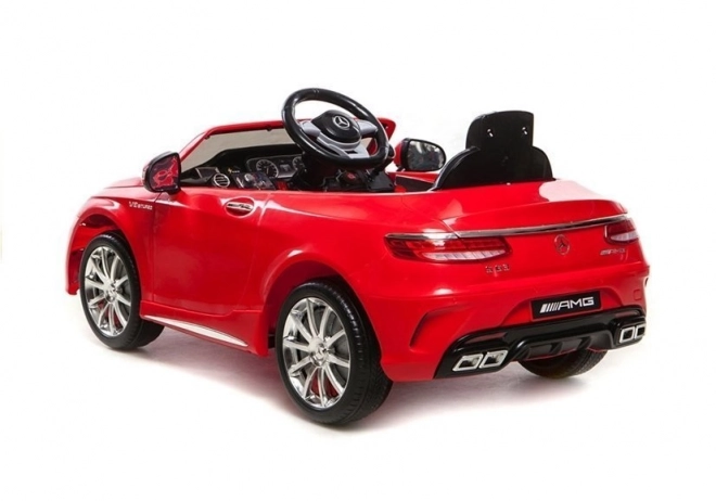 Elektrisches Auto Mercedes S63 AMG Rot