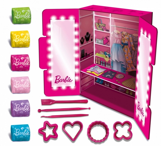 Glitzernde Knetset Barbie Mode Show