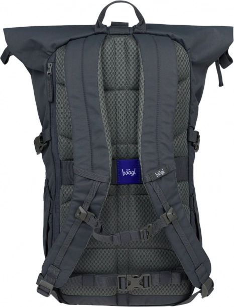 Baagl Rolltop-Rucksack Grau