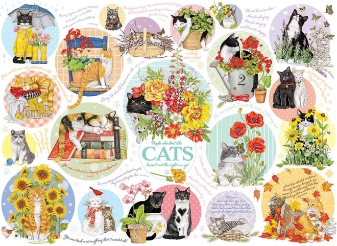 Puzzle Katzengedanken 1000 Teile von Cobble Hill