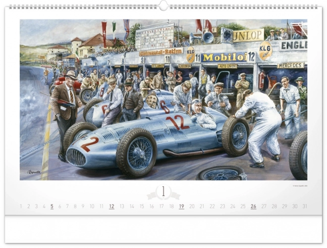 Wandkalender Oldtimer – Václav Zapadlík 2025