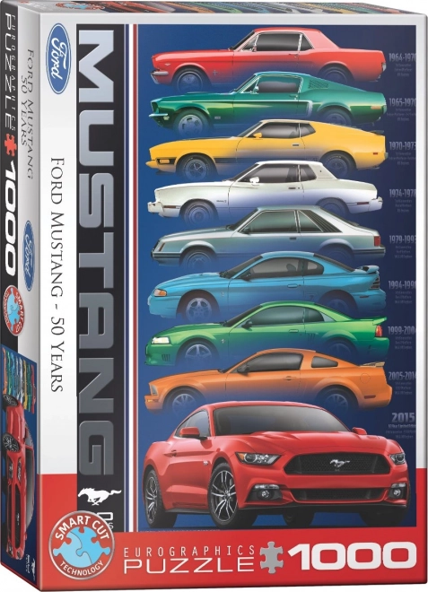 Eurographics Puzzle 50 Jahre Ford Mustang 1000 Teile