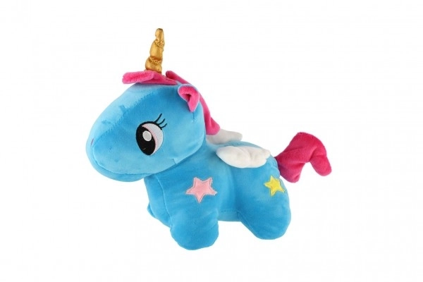 Plüsch Einhorn Blau 24cm