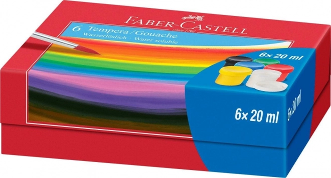 Faber-Castell Temperafarben Set 6 x 20 ml