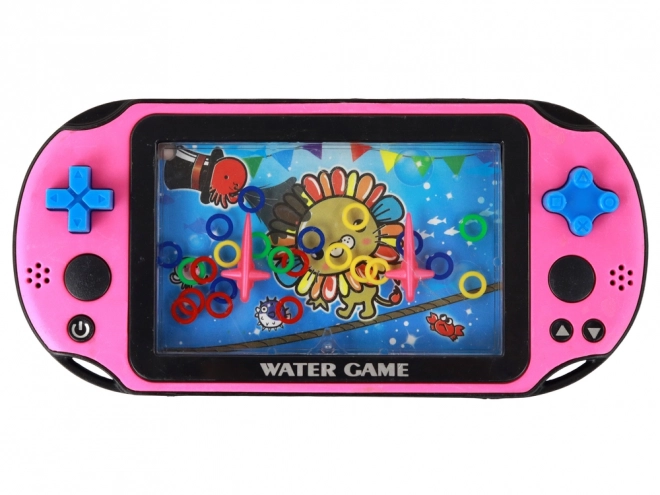 Wasser-Spielkonsole in Rosa mit Unterwasserwelt-Motiv