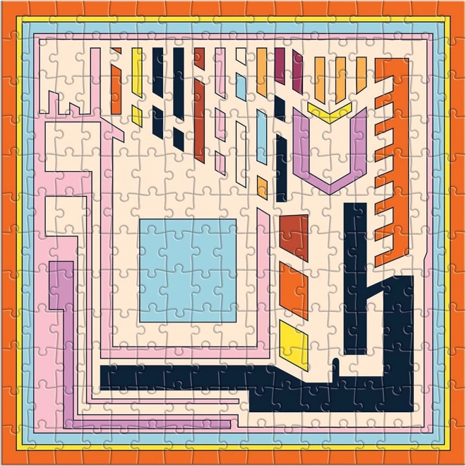 GALISON Quadratisches Puzzle Frank Lloyd Wright: Textile Blöcke 4x200 Teile