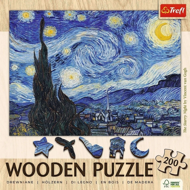 Holz-Puzzle 200 Teile Sternennacht