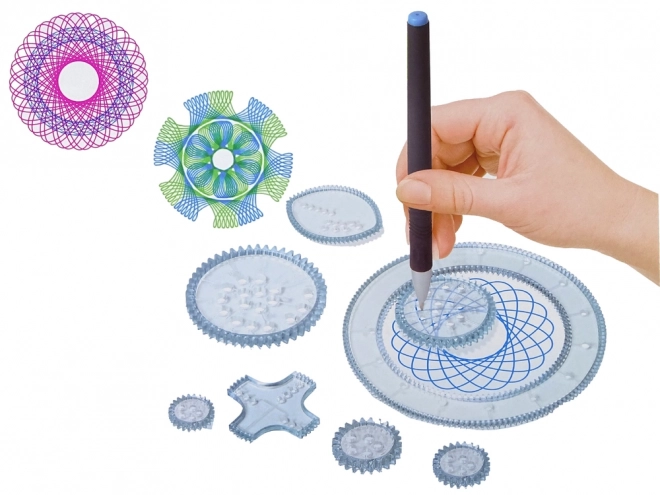 Kreatives Spirograph Set mit Stiften