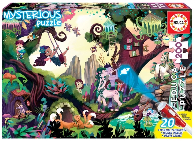 Mysteriöses Puzzle Zauberwald von EDUCA 200 Teile