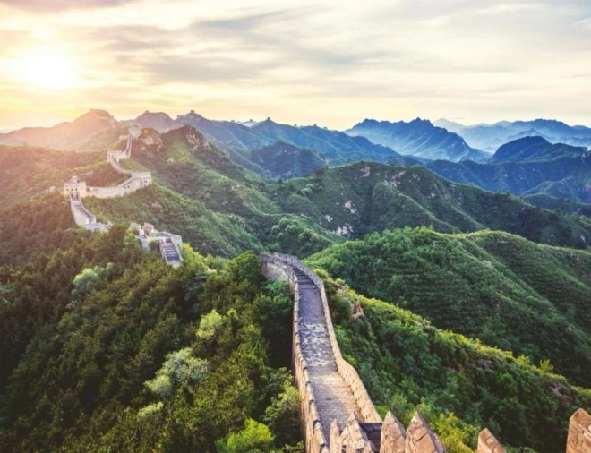 Chinesische Mauer im Sonnenlicht Puzzle 2000 Teile