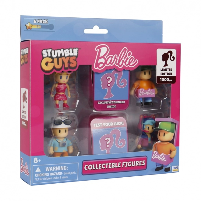 Deluxe Box mit Figuren Stumble Guys X Barbie - 6 Stück