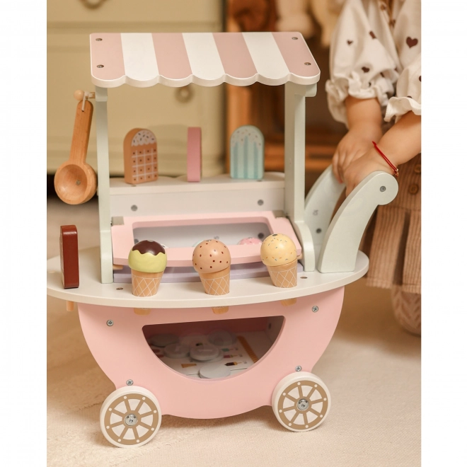 Holzspielzeug Eisdiele Wagen WOOPIE GREEN