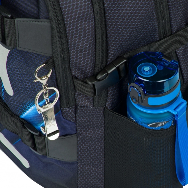 Schulranzen Set Skate Blaulicht: Rucksack, Federmappe, Turnbeutel