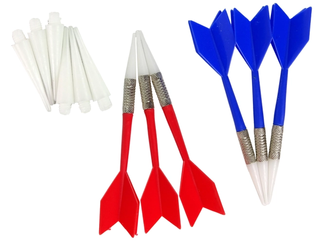 Darts mit metallischen Griffen
