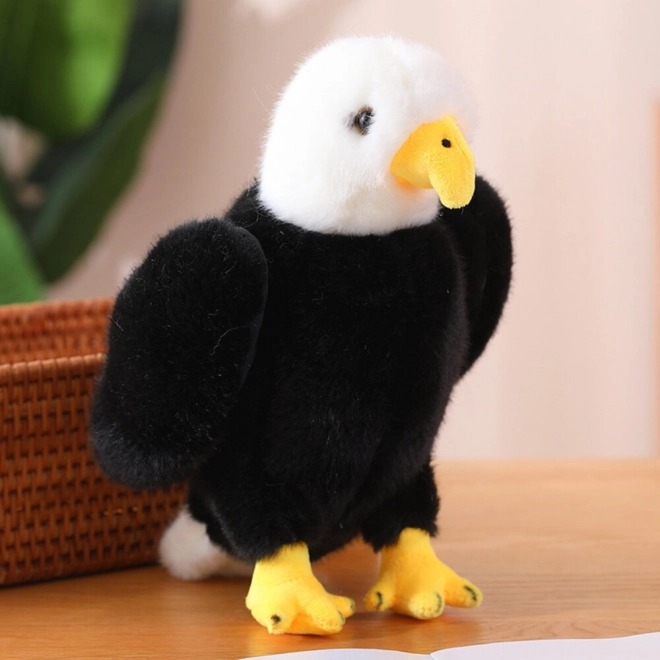Kuscheladler Schwarz Weiß 25cm