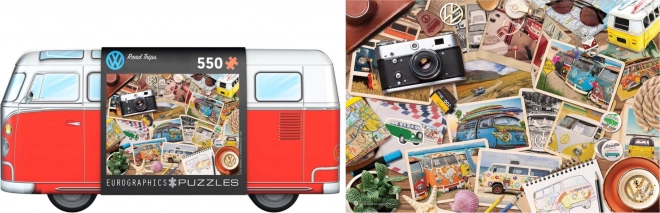 Volkswagen Road Trip Puzzle in Metallbox