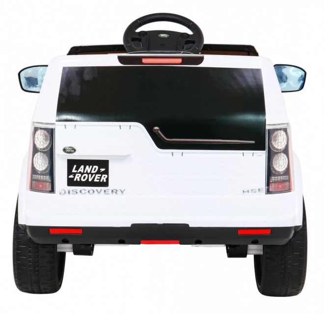 Land Rover Discovery Elektrisches Kinderauto weiß + Fernbedienung + EVA-Räder + langsamer Start + MP3 Radio