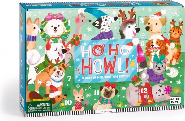 Weihnachtliches Countdown-Puzzle Set 12 Stk