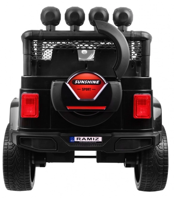 Elektrisches Kinderauto Raptor Drifter schwarz mit Fernbedienung und Allradantrieb (4x4)