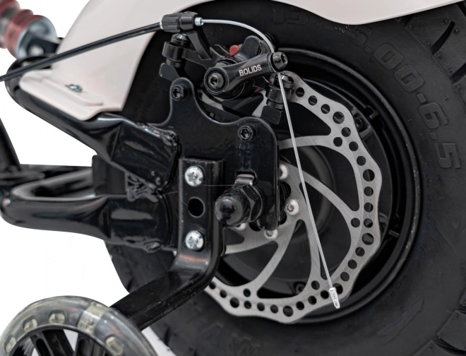 Motorrad Chopper Warrior Weiß