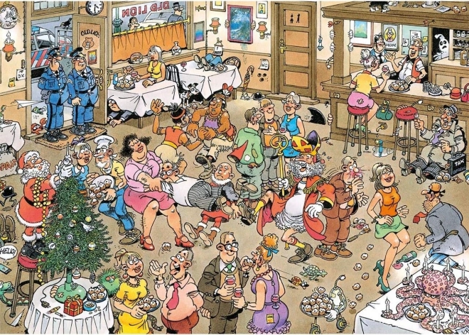Jumbo Puzzle Jan van Haasteren Neues Jahr Feier 500 Teile