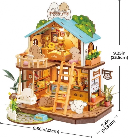 Miniatur-Welpenhaus